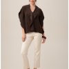 TRINA TURK Tompkins Square Top In Brown Derby Tops