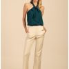 TRINA TURK Carillo 2 Pant In Parchment Bottoms