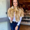 DIOMI Fur Knitted Jacket In Brown Multi Outerwear