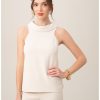 TRINA TURK Lenox Hill Top In Cream Tops