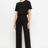 RIPLEY RADER Ponte Knit Straight Leg Pant In Black Matching Sets