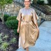 TRINA TURK Kyuka Caftan In Gold Dress Shop