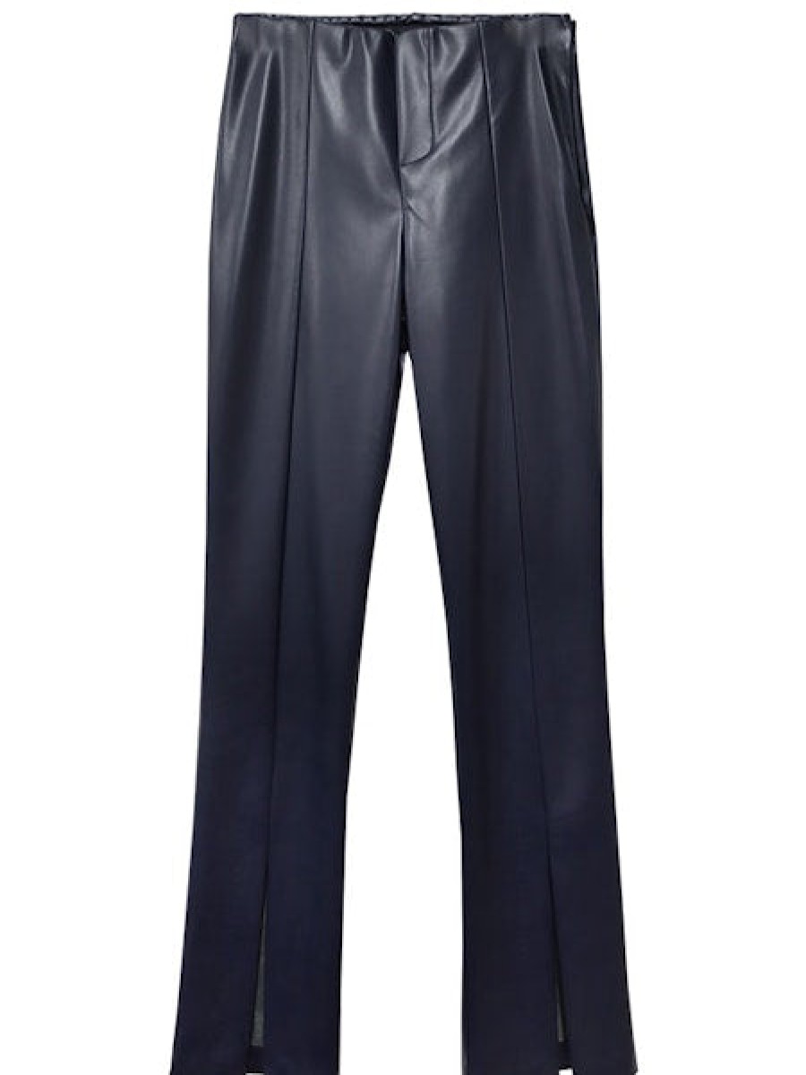 FIFTEEN TWENTY Front Slit Pant In Navy Bottoms