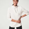 SPANX Airessentials 'Got-Ya-Covered' Pullover Top In White Cloud Athelisure