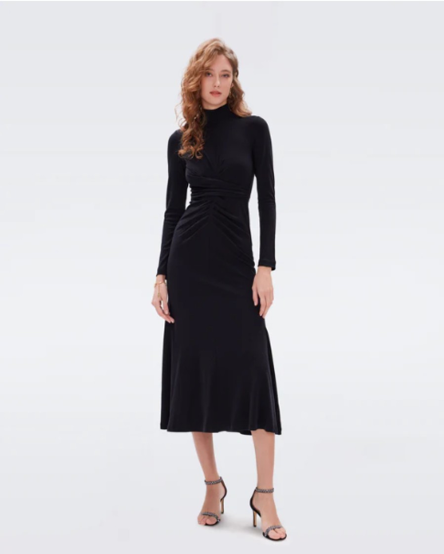 DIANE VON FURSTENBURG Marquise Dress In Black Dress Shop