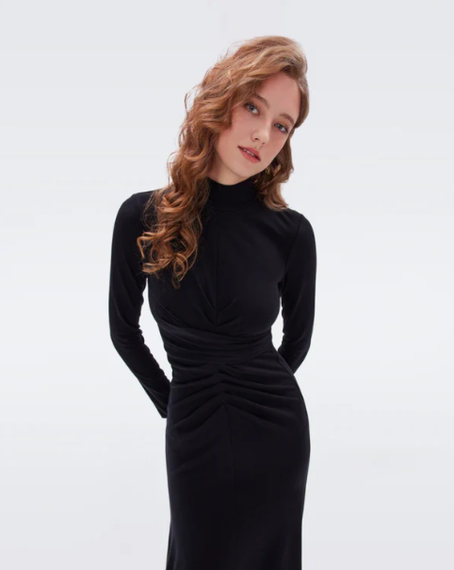 DIANE VON FURSTENBURG Marquise Dress In Black Dress Shop