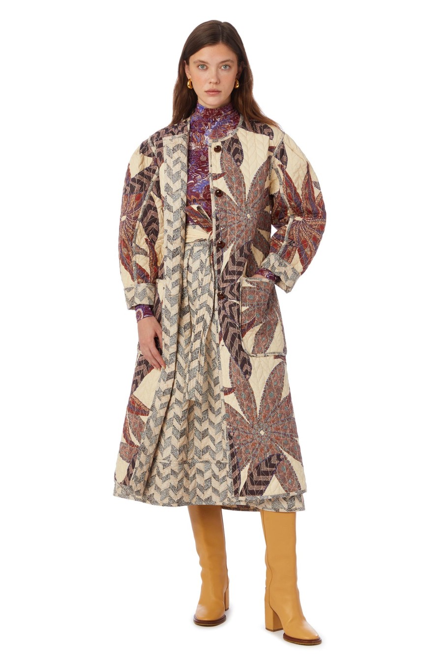 MARIE OLIVER Lou Coat In Anise Outerwear