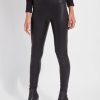 LYSSE Textured Vegan Leather Legging In Black Athelisure