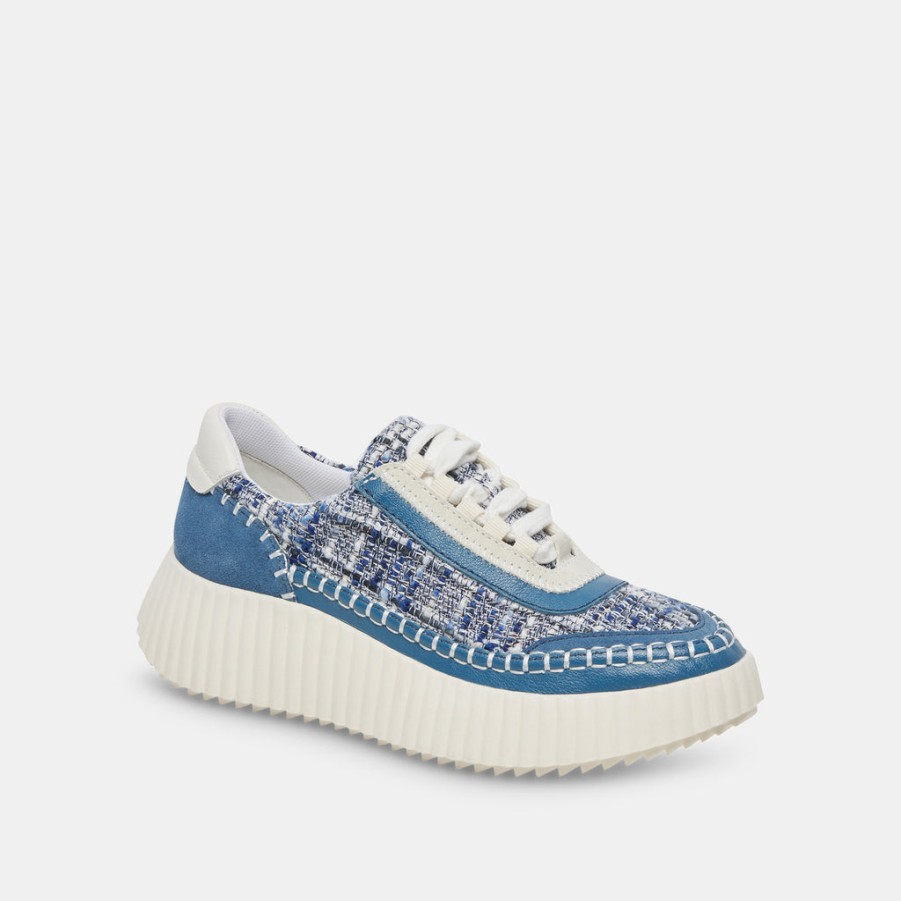 DOLCE VITA Dolen Sneaker In Navy Multi Woven Sneaker