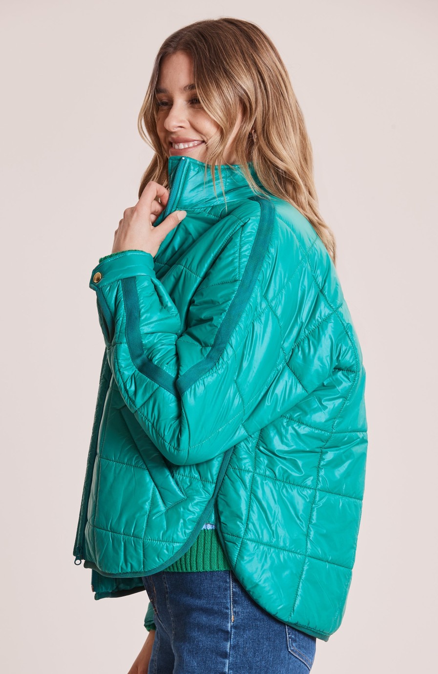 TYLER BOE Weekend Jacket In Verde Athelisure