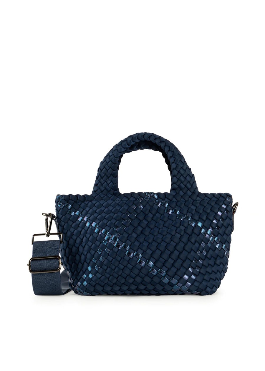 Haute Shore Ltd Mark Mini Tote In Navy/Navy Metallic Athelisure