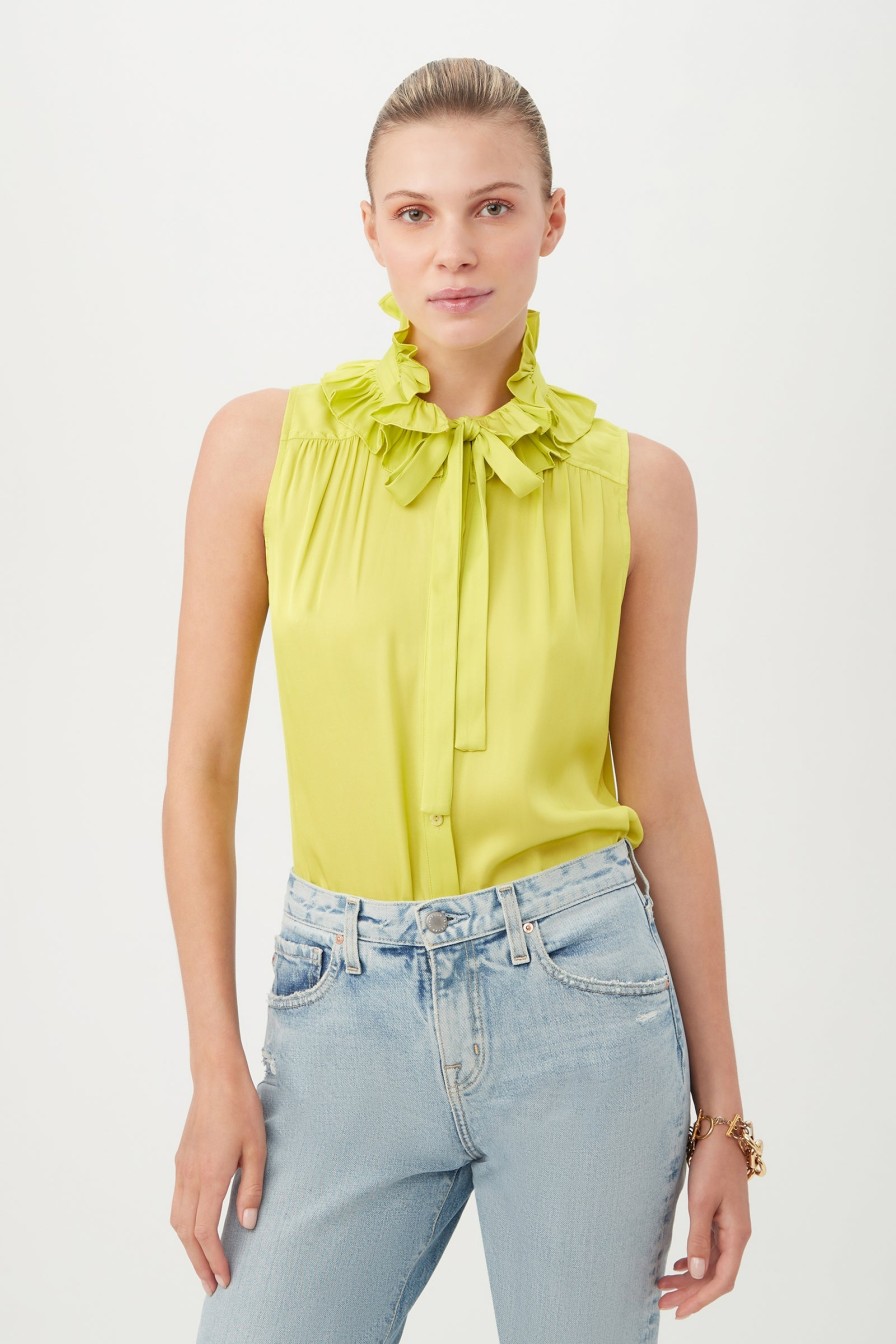 TRINA TURK Cinzia Top In Lime *Final Sale* Tops