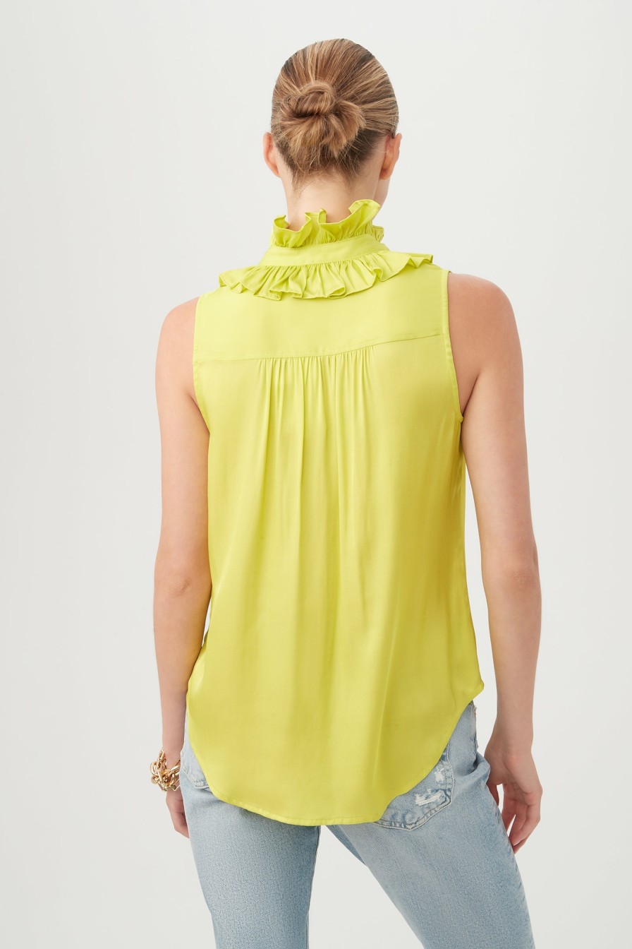 TRINA TURK Cinzia Top In Lime *Final Sale* Tops