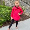 CIAO MILANO Savinee Rain Jacket In Red Outerwear