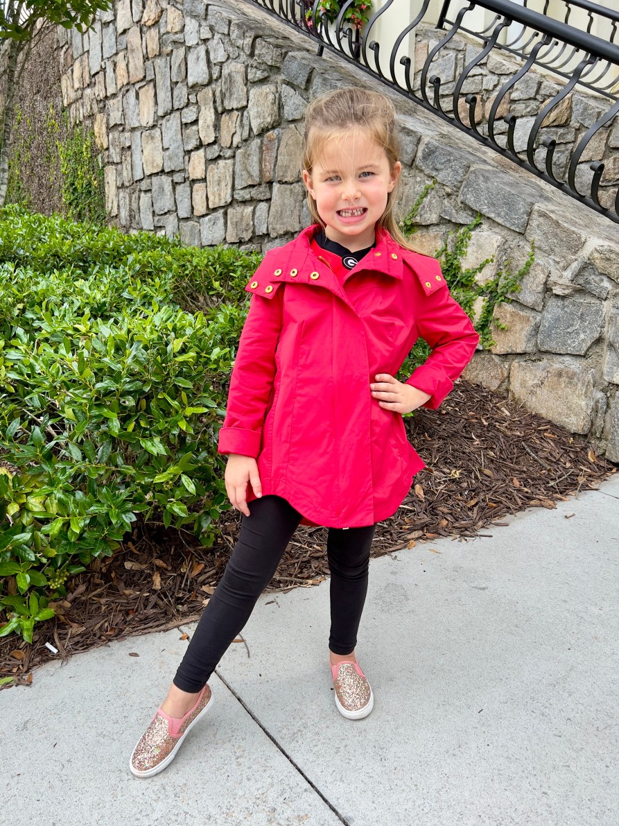 CIAO MILANO Savinee Rain Jacket In Red Outerwear