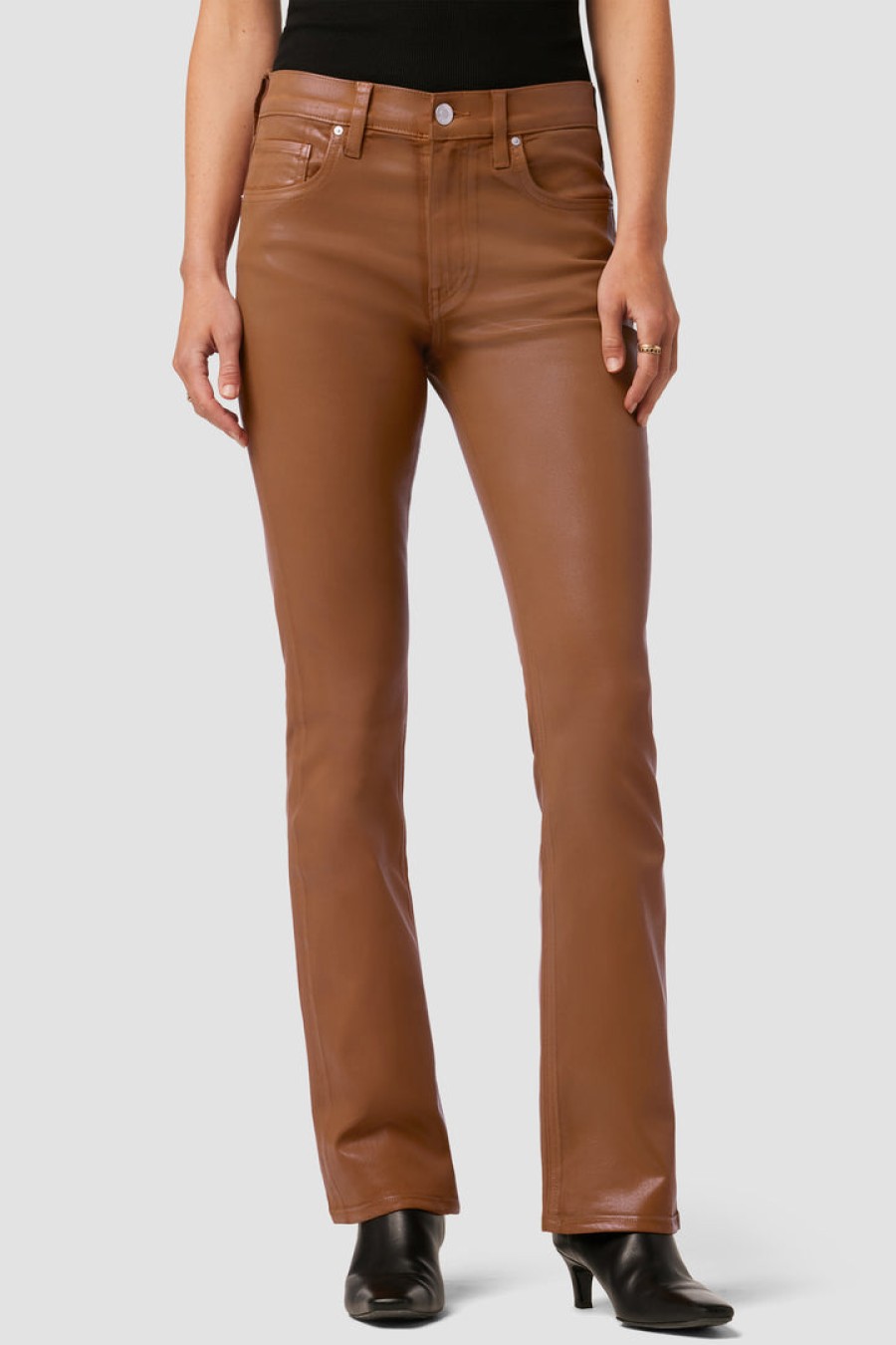 HUDSON Barbara High-Rise Jean In Caramel Cafe Bottoms