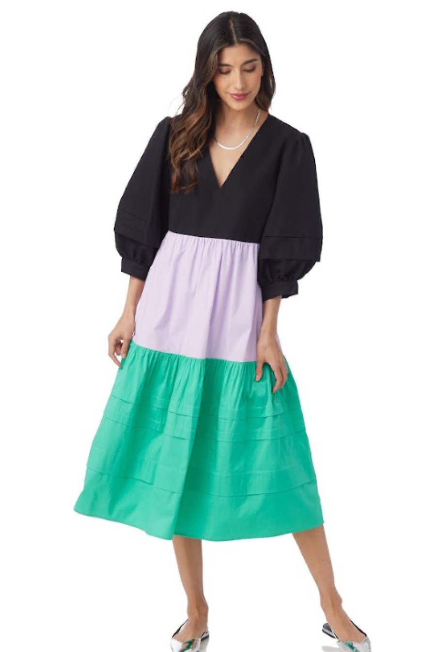 CROSBY Wiley Dress In Colorblock *Final Sale* Dress Shop