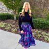 LA PLAGE Breakers Maxi Skirt In Ikat Multi Matching Sets