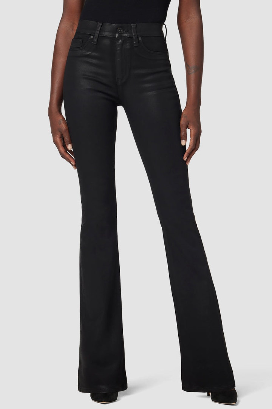 HUDSON Barbara High Rise Jean In Noir *Final Sale* Bottoms