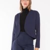 RIPLEY RADER Ponte Knit Bolero Blazer In Navy Matching Sets