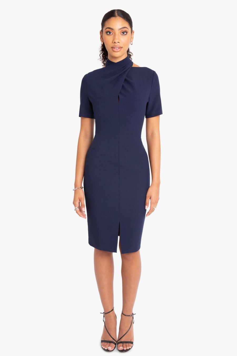 BLACK HALO Mercer Sheath Dress In Navy Dress Shop