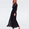 DIANE VON FURSTENBURG Kirstie Dress In Black Dress Shop