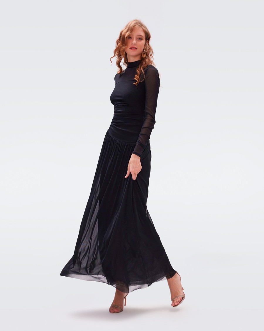 DIANE VON FURSTENBURG Kirstie Dress In Black Dress Shop