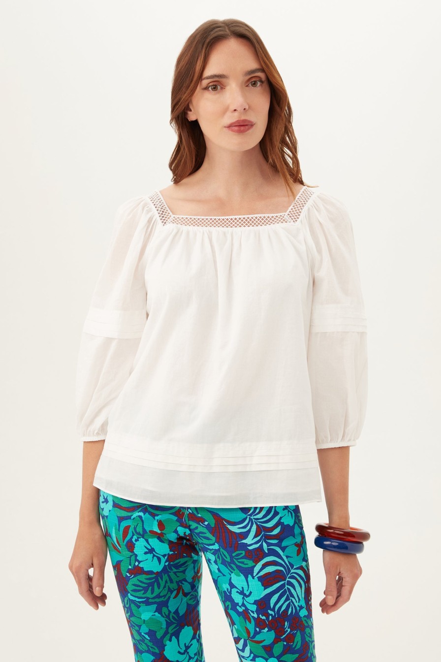 TRINA TURK El Arsa Top In White Tops