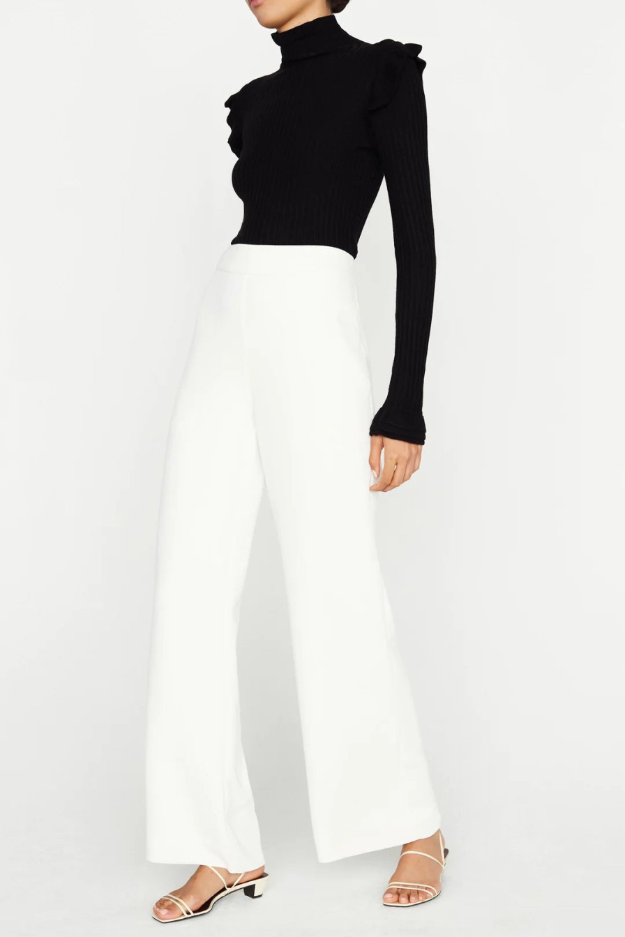 MARIE OLIVER Mia Straight Pant In Bone Bottoms