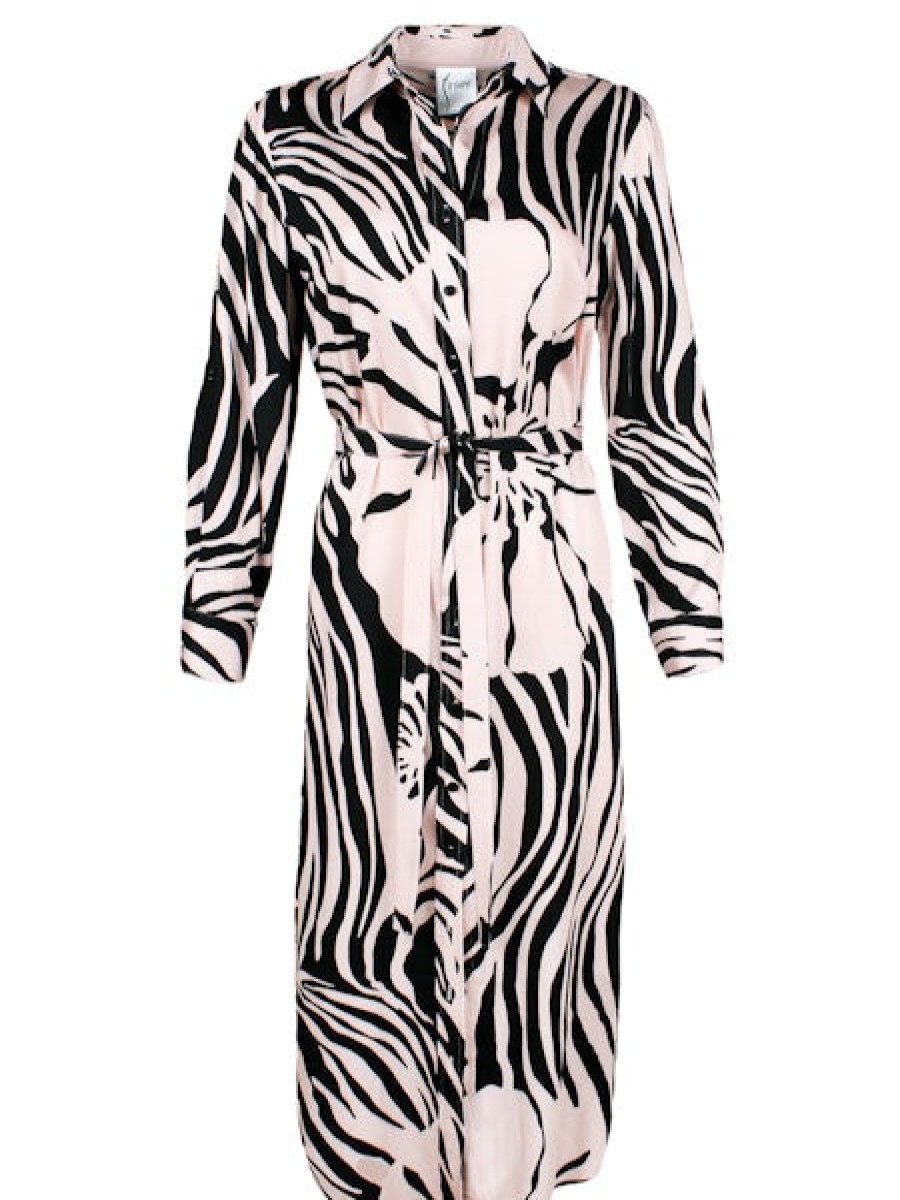 FINLEY Alex Long Shirtdress In Blushed Tiger *Final Sale* Dress Shop