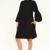 HARSHMAN Daphne Dress In Black Poplin *Final Sale* Dress Shop