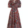 LOVE THE LABEL Remy Maxi Dress In Khushi Plum Print Dress Shop