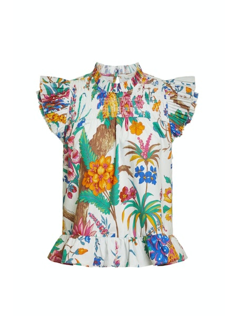 LOVE THE LABEL Poppy Top In Kismet Print *Final Sale* Tops