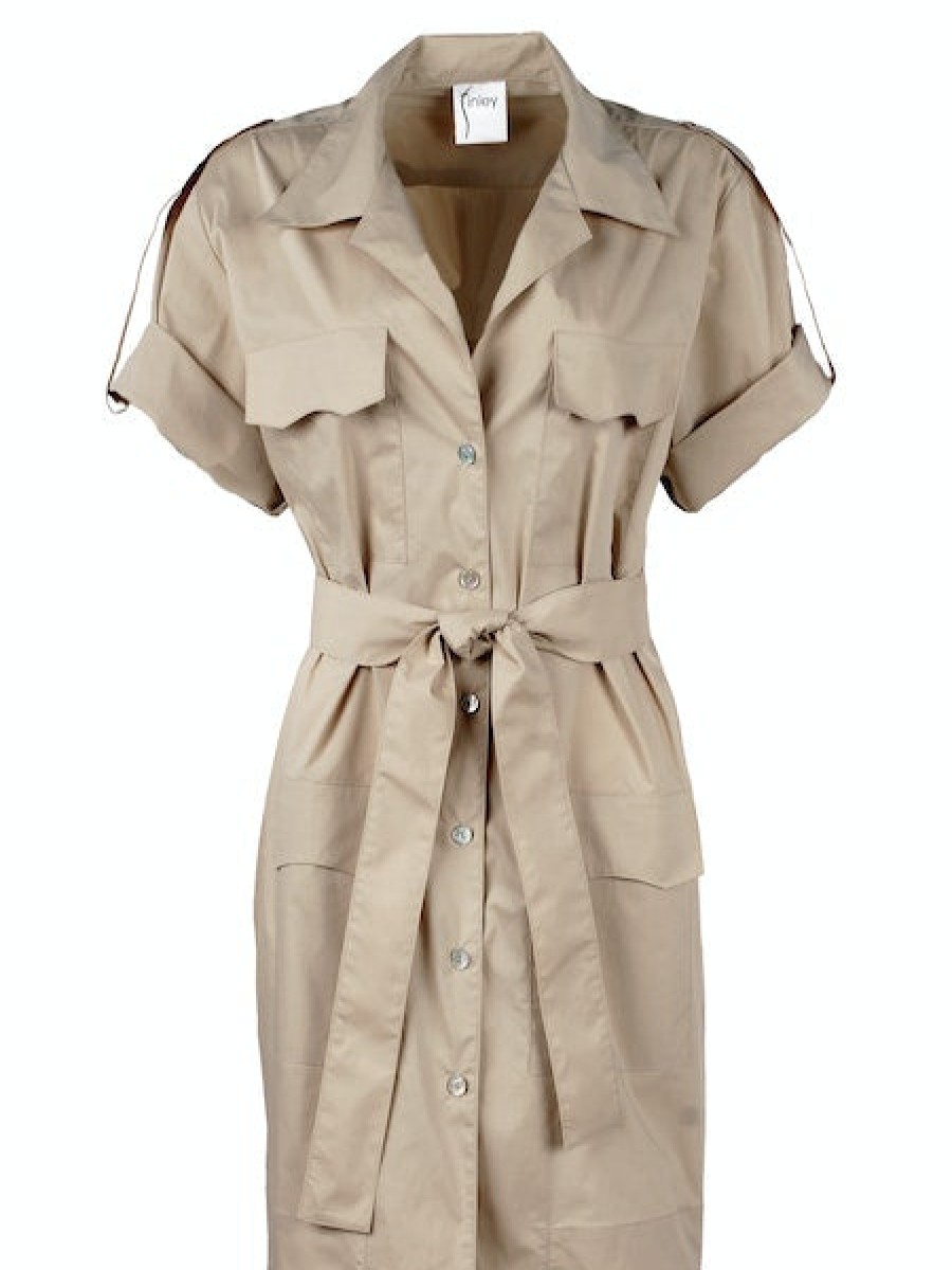 FINLEY Cargo Weathercloth Dress In Light Tan *Final Sale* Dress Shop