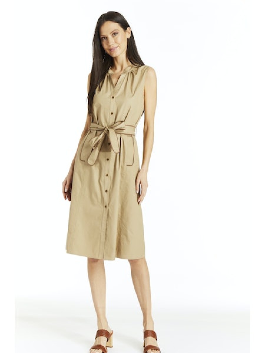 DREW Madison Dress In Khaki Dress Shop