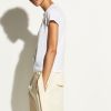 VINCE Essential Pima Cotton Crew Neck T-Shirt In Optic White Tops