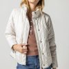 LILLA P Shirttail Hem Zip Front Jacket In Opal Outerwear