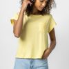 LILLA P Boxy Pocket Crew Neck Tee In Buttercup *Final Sale* Tops