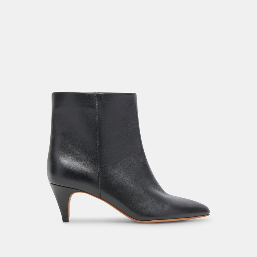 DOLCE VITA Dee Leather Bootie In Black Boots And Booties