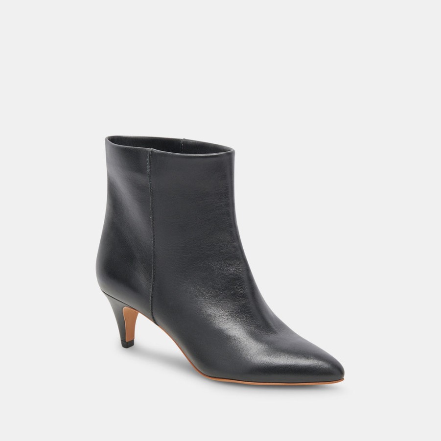 DOLCE VITA Dee Leather Bootie In Black Boots And Booties