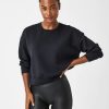 SPANX Airessentials Crew Pullover In Very Black Athelisure