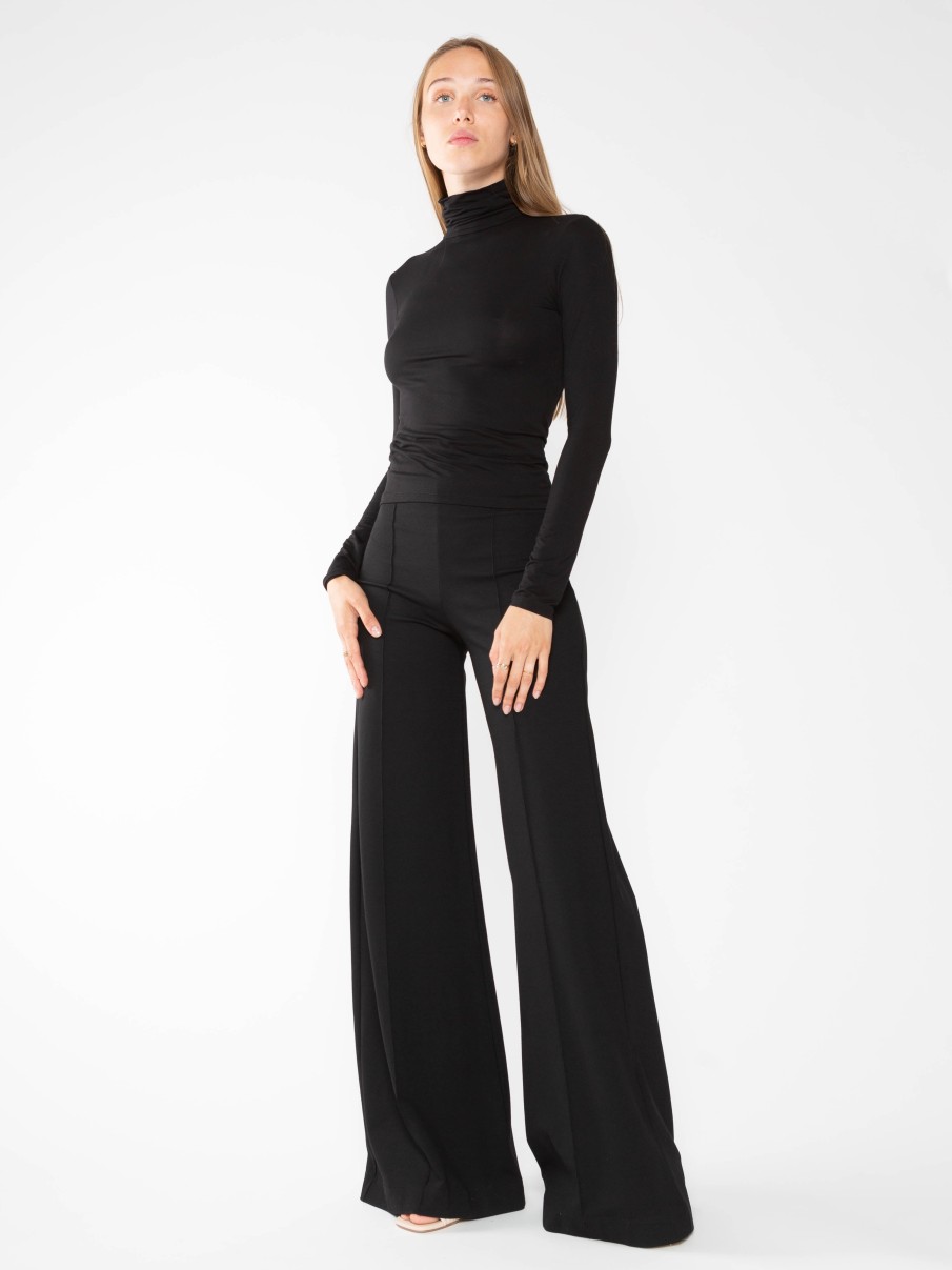 RIPLEY RADER Long Sleeve Turtleneck Top In Black Matching Sets