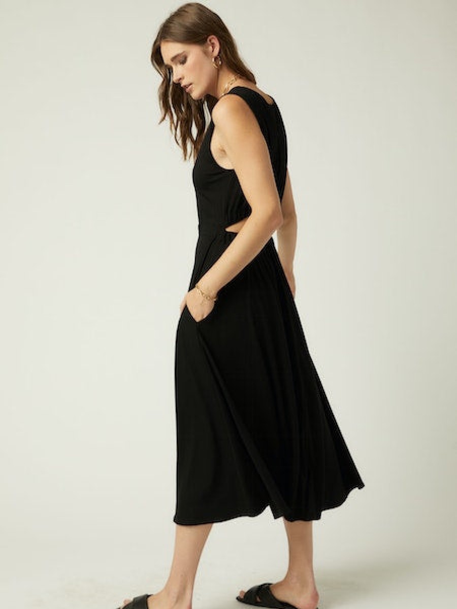 FIFTEEN TWENTY Open-Back Dress In Black *Final Sale* Dress Shop