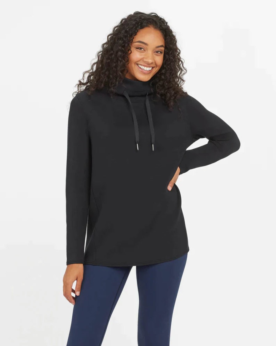 SPANX Airessentials 'Got-Ya-Covered' Pullover Top In Very Black Tops