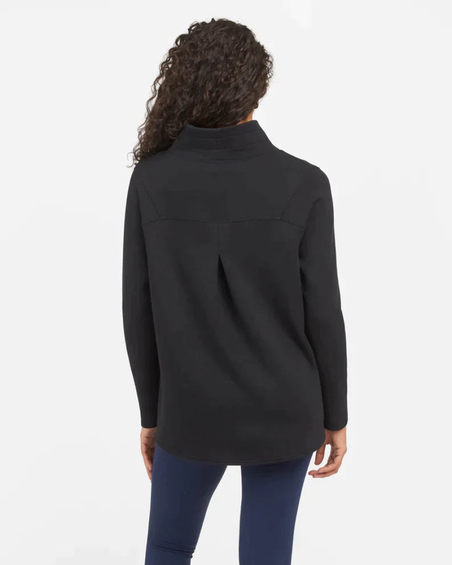 SPANX Airessentials 'Got-Ya-Covered' Pullover Top In Very Black Tops