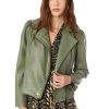 MARIE OLIVER Maeve Moto Jacket In Fern Outerwear